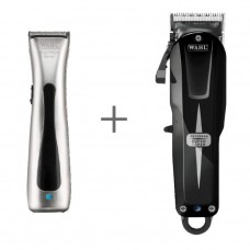 Набор парикмахерских машинок Wahl Cordless Combo 08592-017: Super Taper Cordless Black + Beret ProLithium в кейсе